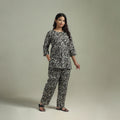 Sanganeri Floral Printed Cotton Night Suit for Women 14