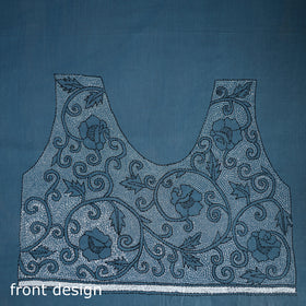 Bengal Kantha Hand Embroidered Cotton Blouse Piece 40