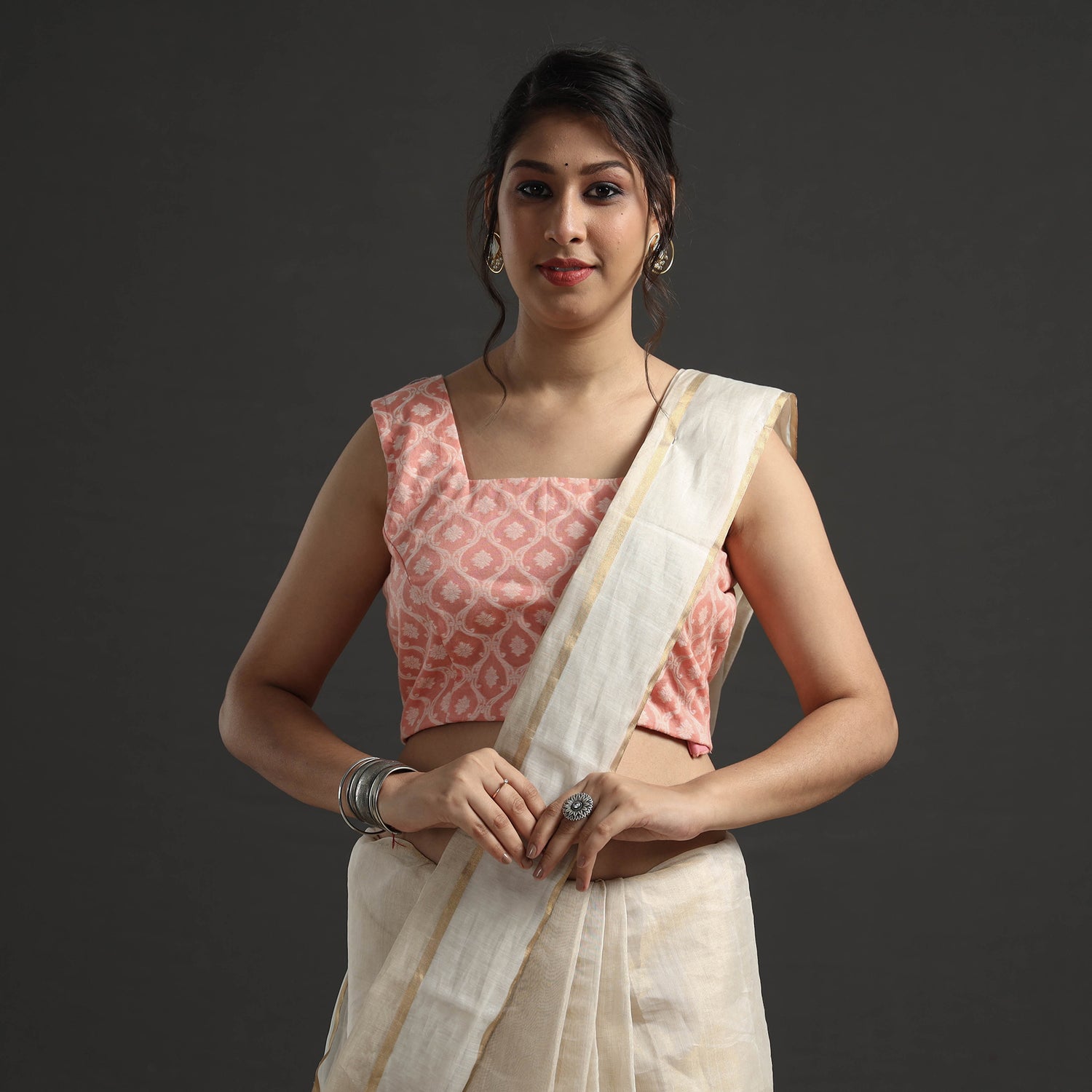 Solid Plain pure satin silk designer saree with Readymade Blouse Fabric  Dress Material Bridesmaid Wedding Party wear sari choli blouse 1 -   Portugal