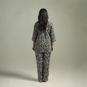 Sanganeri Floral Printed Cotton Night Suit for Women 14