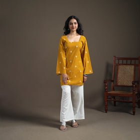 Jacquard Cotton Short Kurta for Women 35