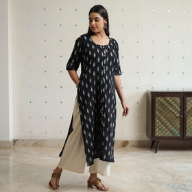 Buy Pochampally Ikat Weave Cotton Long Straight Kurta 37 Online at iTokri.com