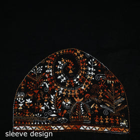 Bengal Kantha Hand Embroidered Cotton Blouse Piece 38