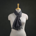 Grey - Kumaun Handwoven Pure Merino Wool Scarf 201