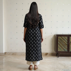 Buy Pochampally Ikat Weave Cotton Long Straight Kurta 37 Online at iTokri.com