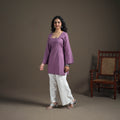 Jacquard Cotton Short Kurta for Women 34