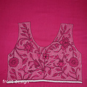 Bengal Kantha Hand Embroidered Cotton Blouse Piece 36