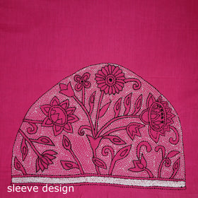 Bengal Kantha Hand Embroidered Cotton Blouse Piece 36