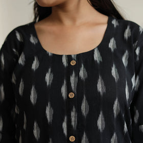 Buy Pochampally Ikat Weave Cotton Long Straight Kurta 37 Online at iTokri.com