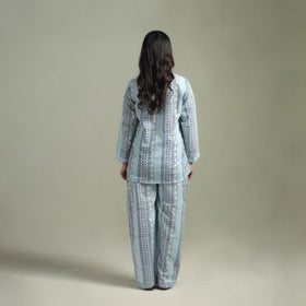 Sanganeri Floral Printed Cotton Night Suit for Women 20