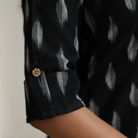 Buy Pochampally Ikat Weave Cotton Long Straight Kurta 37 Online at iTokri.com