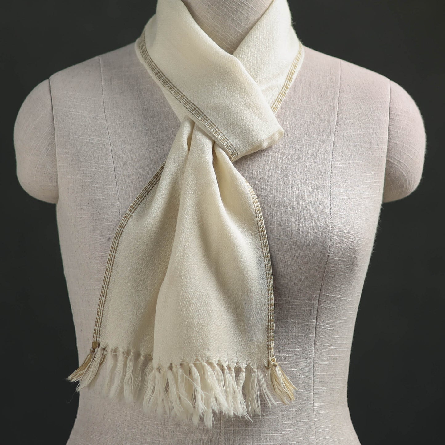 Kumaun Handwoven Pure Merino Wool Scarf 205
