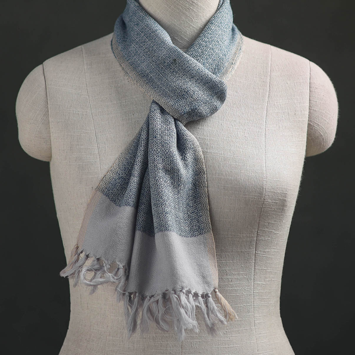 Kumaun Handwoven Pure Merino Wool Scarf 206