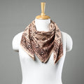 Beige Pedana Kalamkari Block Printed Natural Dyed Cotton Scarf 