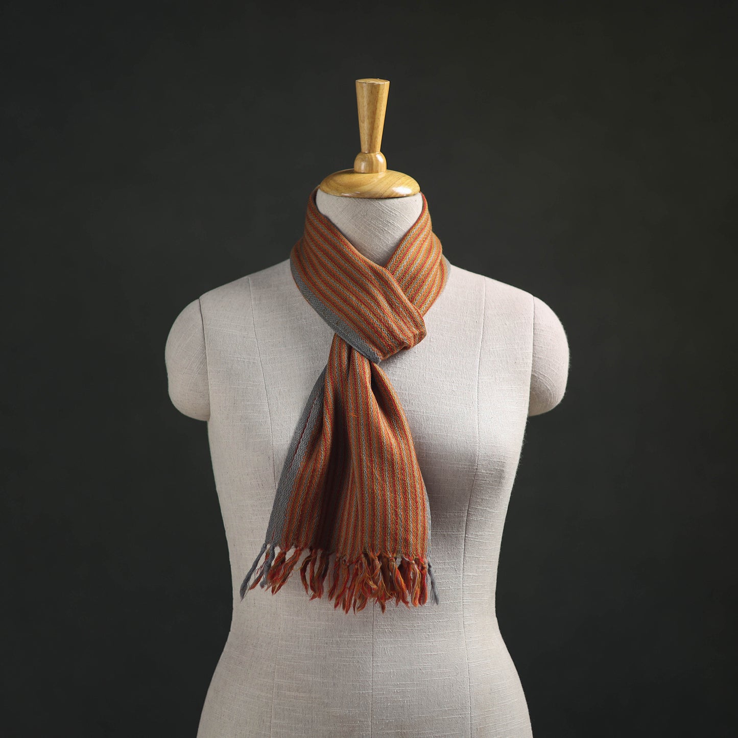 Kumaun Handwoven Pure Merino Wool Scarf 209