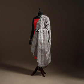 Bengal Hand Embroidery Patchwork Reversible Silk Kantha Dupatta 43