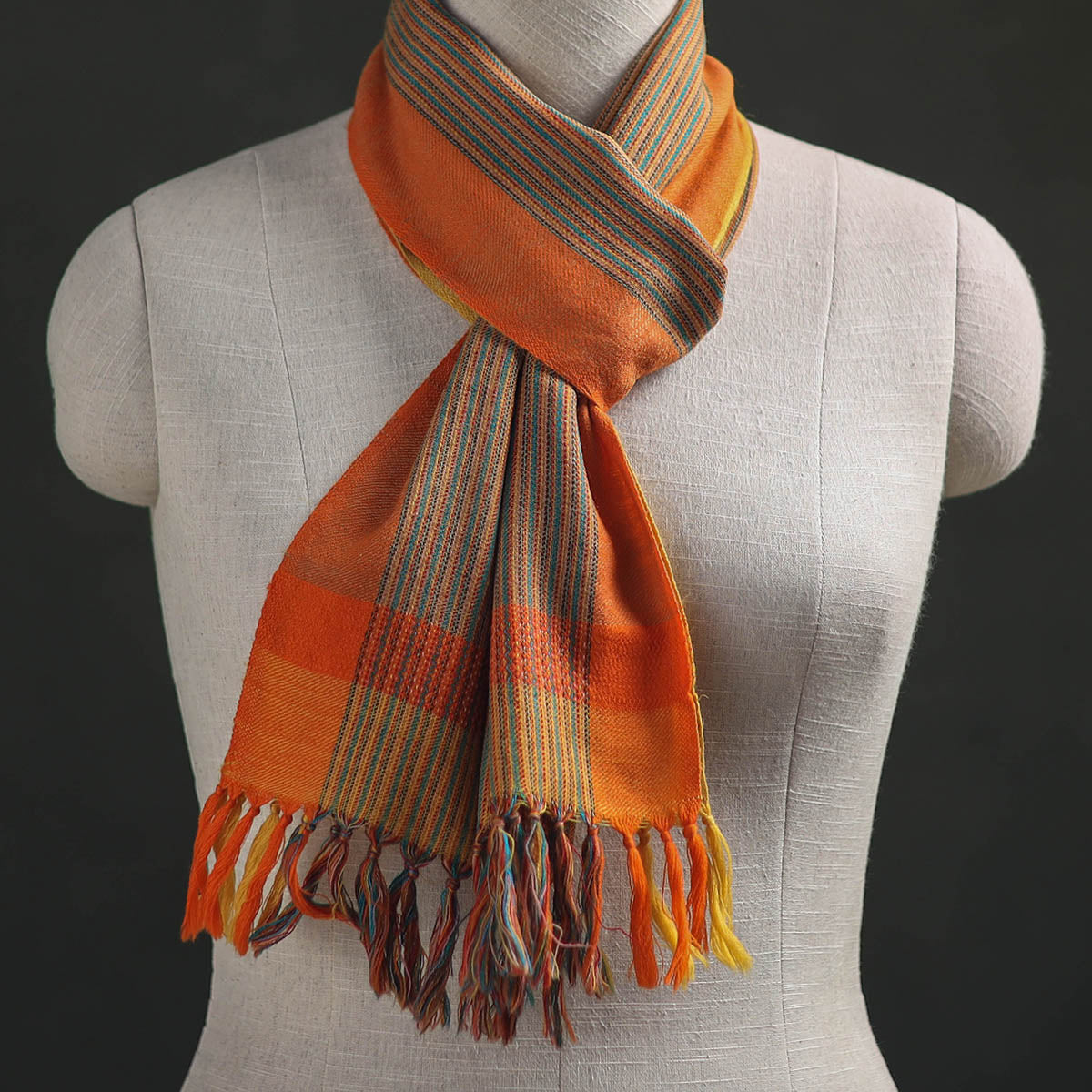 Kumaun Handwoven Pure Merino Wool Scarf 210