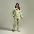 Sanganeri Floral Printed Cotton Night Suit for Women 16