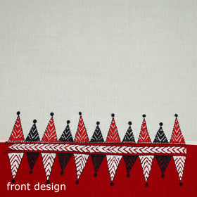 Bengal Kantha Hand Embroidered Cotton Blouse Piece 33