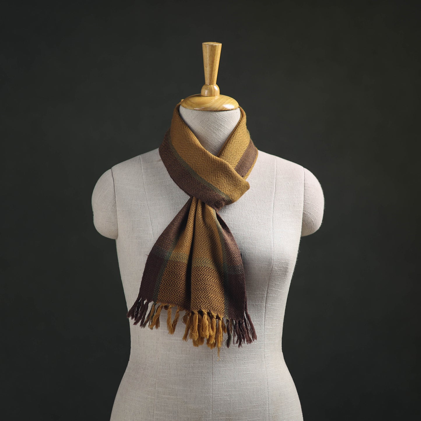 Kumaun Handwoven Pure Merino Wool Scarf 212