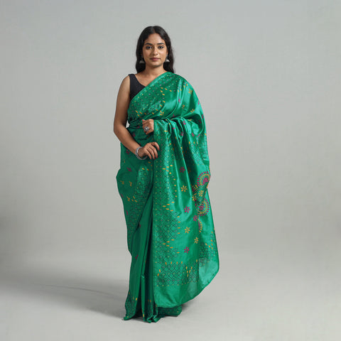 Kantha Embroidery Saree 