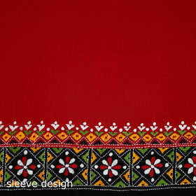 Bengal Kantha Hand Embroidered Cotton Blouse Piece 31
