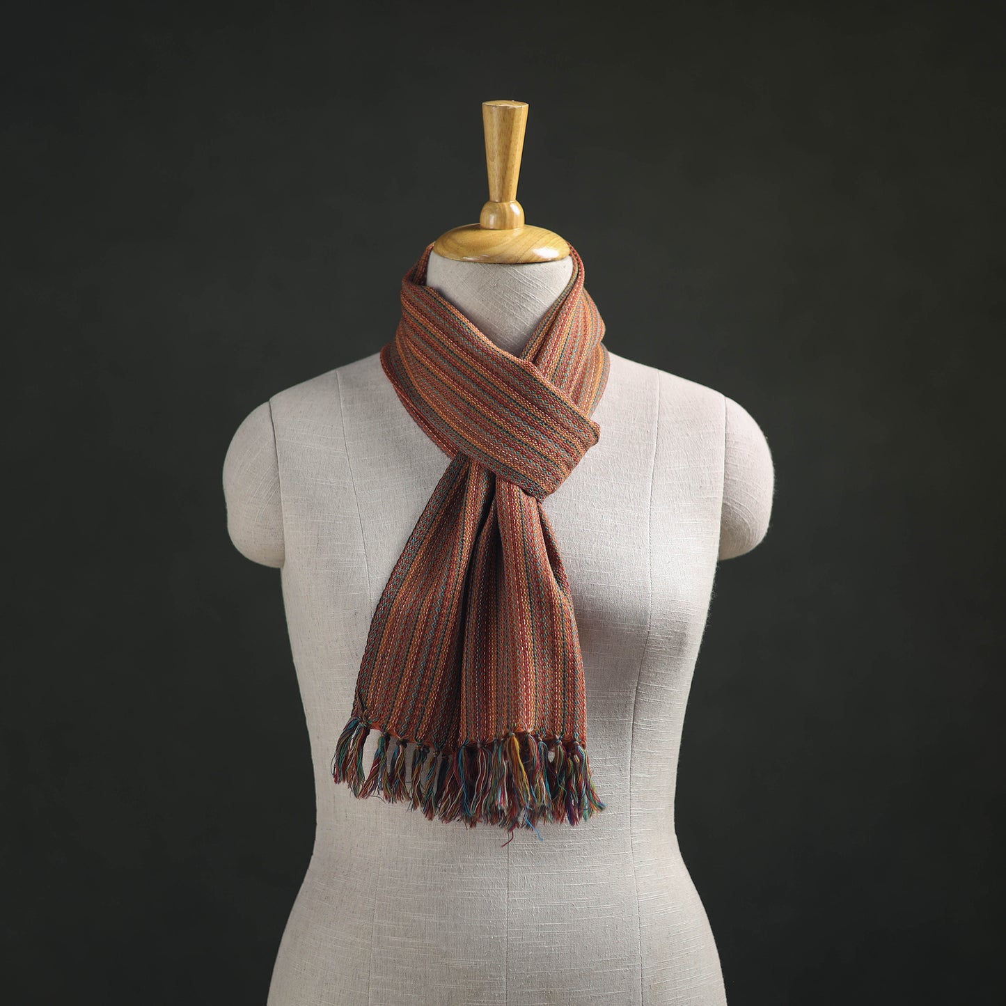 Kumaun Handwoven Pure Merino Wool Scarf 214