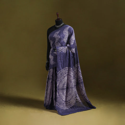 Kutch Tie-Dye Pure Cotton Shibori Saree 27