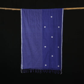 Burdwan Jamdani Handloom Cotton Stole with Tassels 03