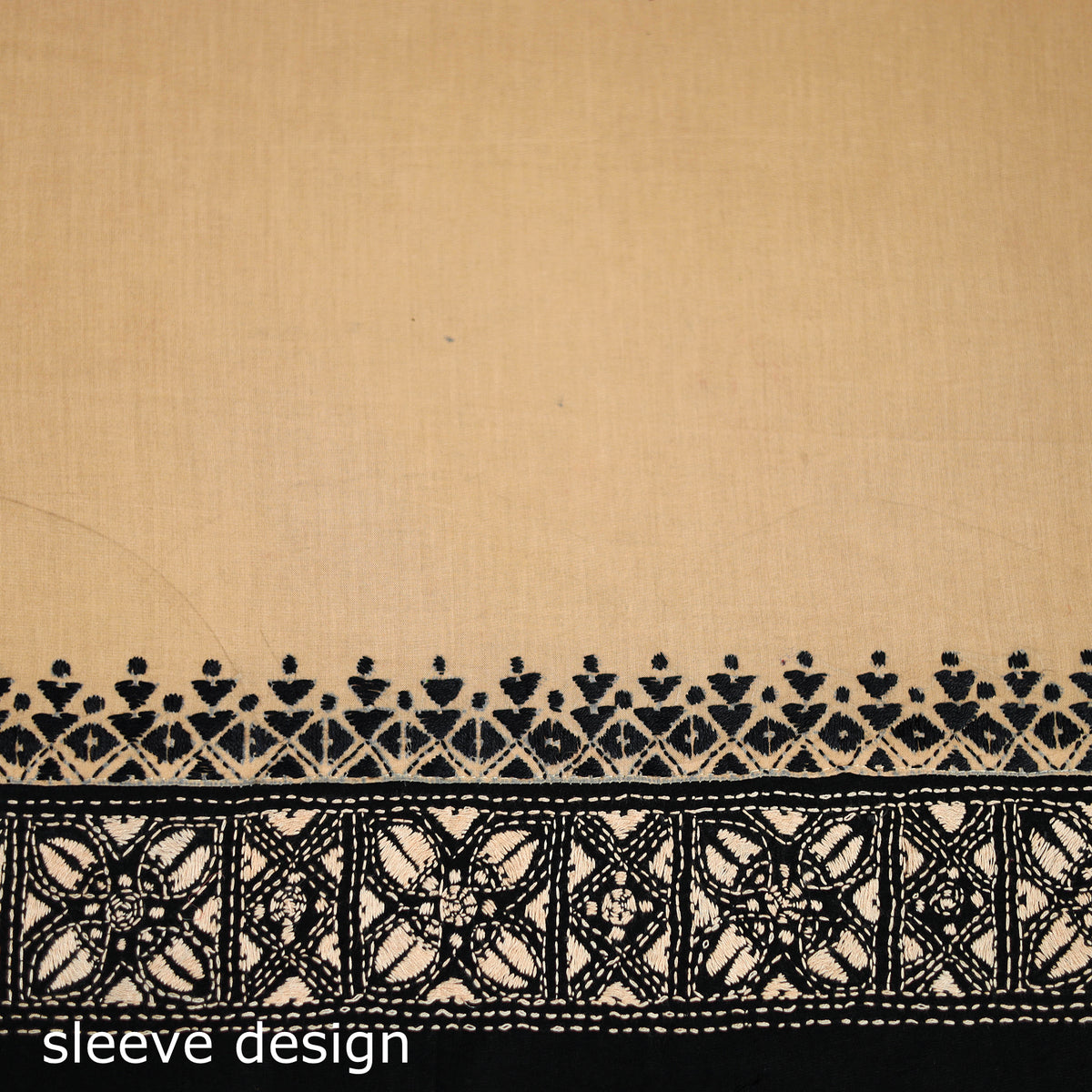 Bengal Kantha Hand Embroidered Cotton Blouse Piece 30