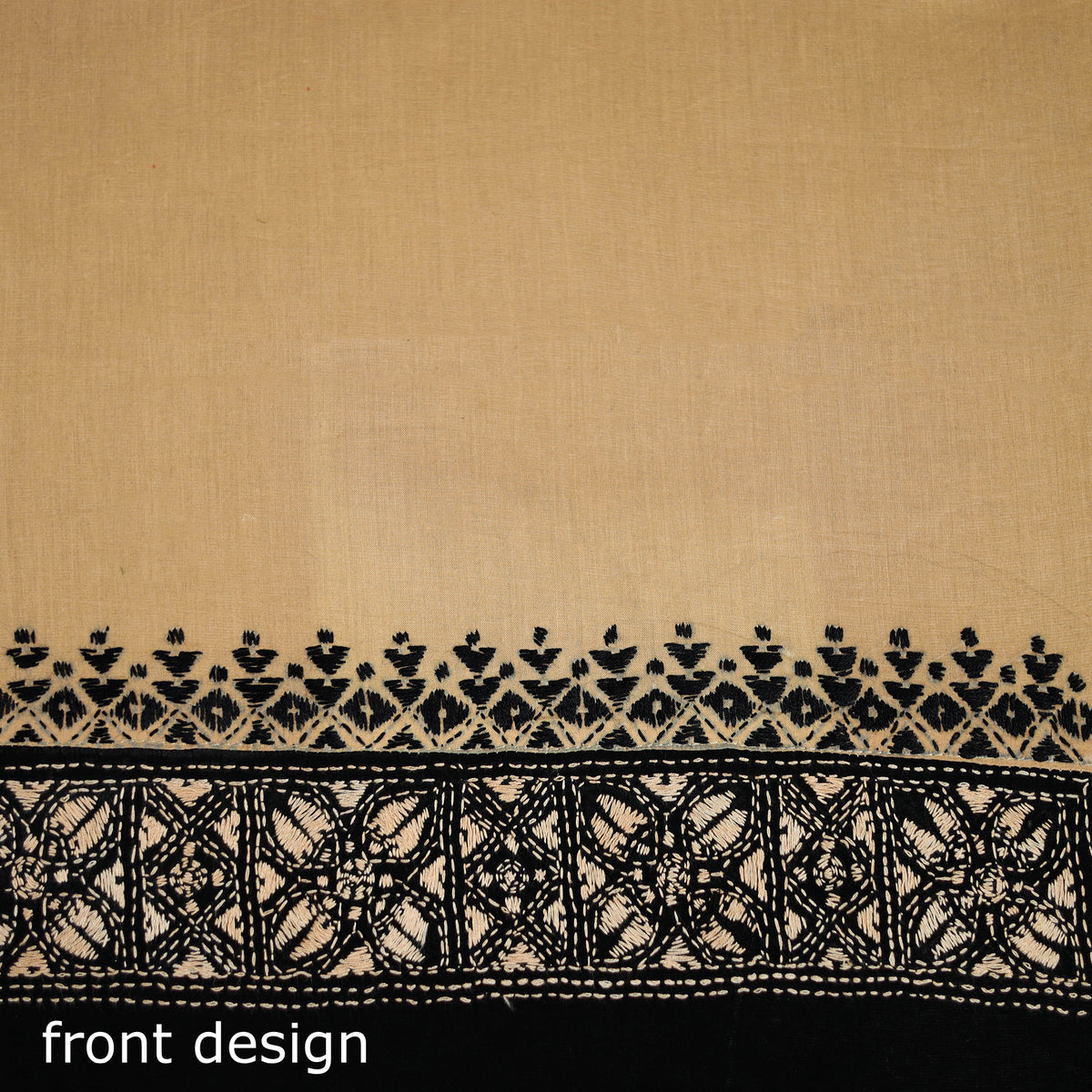 Bengal Kantha Hand Embroidered Cotton Blouse Piece 30