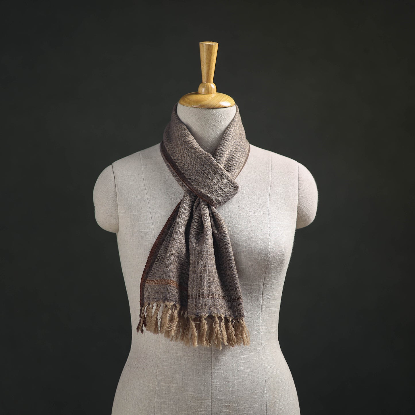 Kumaun Handwoven Pure Merino Wool Scarf 216