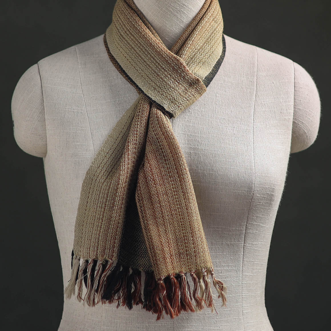 Kumaun Handwoven Pure Merino Wool Scarf 218