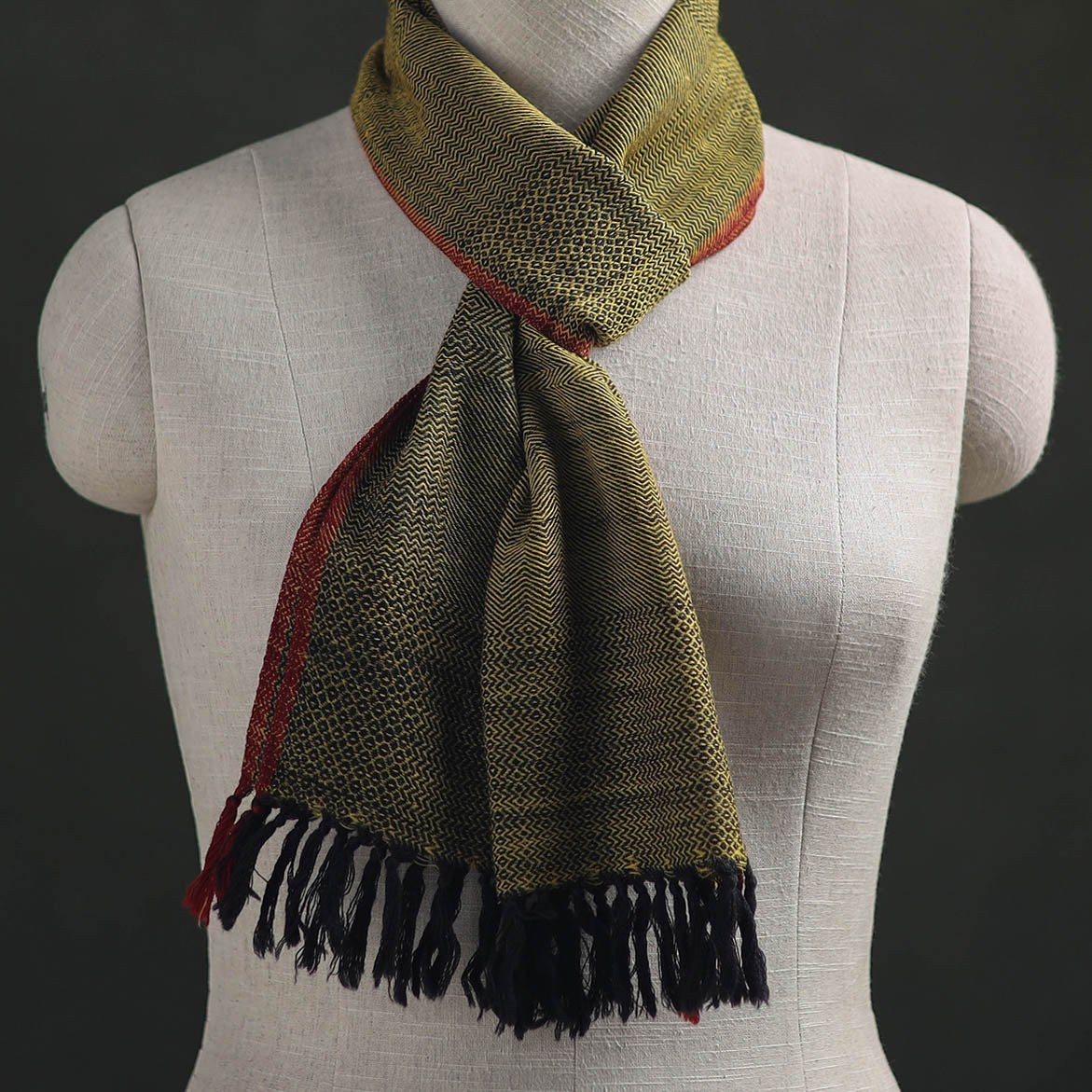 Kumaun Handwoven Pure Merino Wool Scarf 219