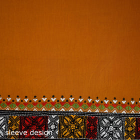 Bengal Kantha Hand Embroidered Cotton Blouse Piece 28