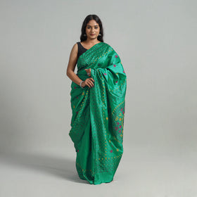 Bengal Nakshi Kantha Embroidery Silk Saree