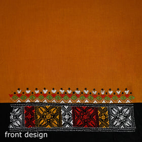 Bengal Kantha Hand Embroidered Cotton Blouse Piece 28