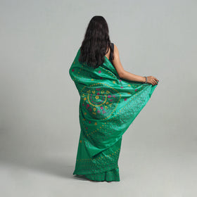 Bengal Nakshi Kantha Embroidery Silk Saree