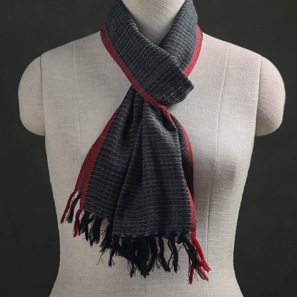 Kumaun Handwoven Pure Merino Wool Scarf 221