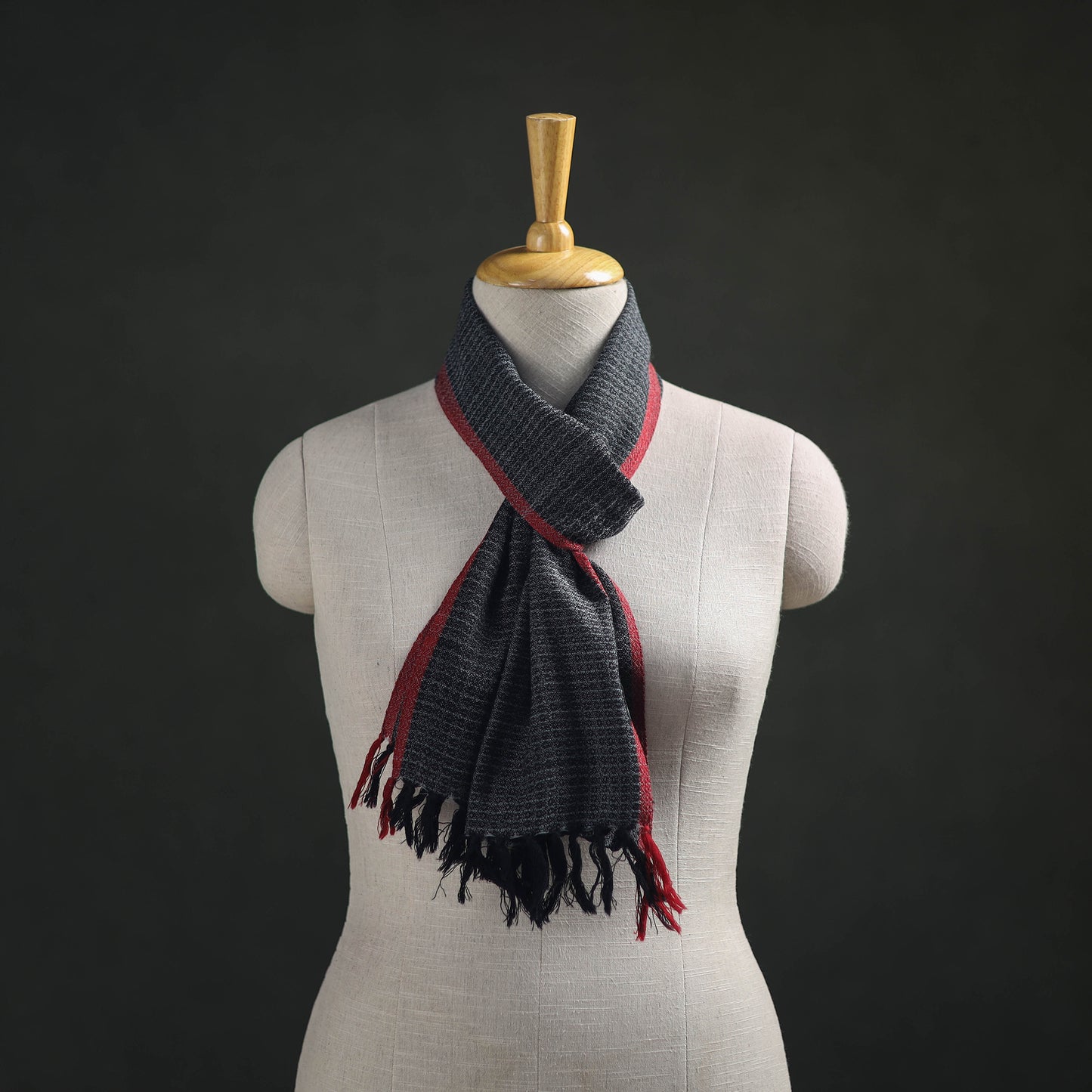 Kumaun Handwoven Pure Merino Wool Scarf 221