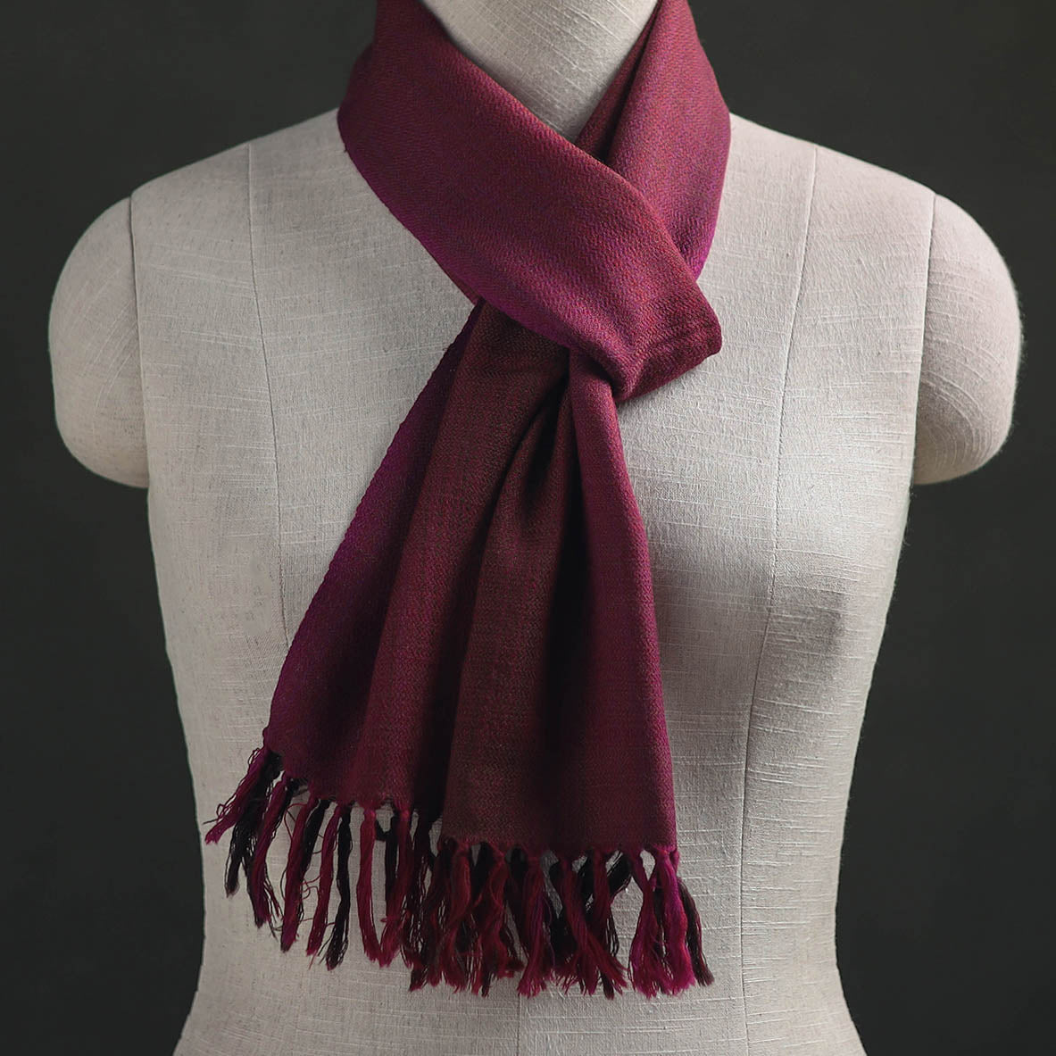 Kumaun Handwoven Pure Merino Wool Scarf 223