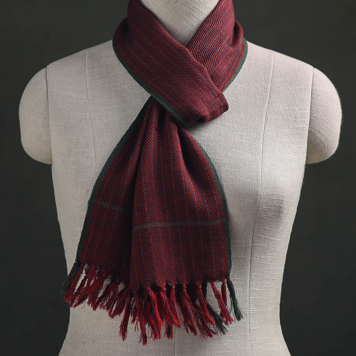 Kumaun Handwoven Pure Merino Wool Scarf 225