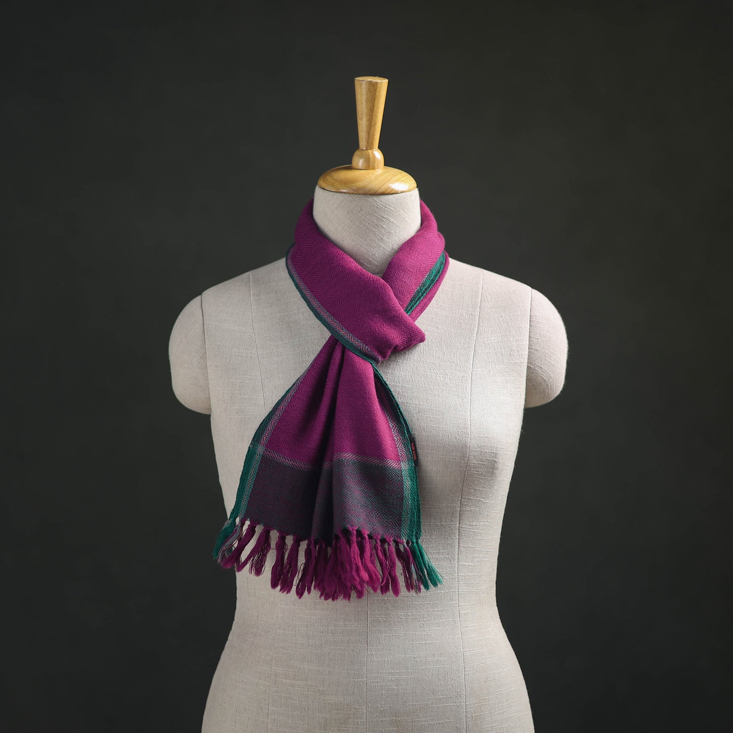 Kumaun Handwoven Pure Merino Wool Scarf 226