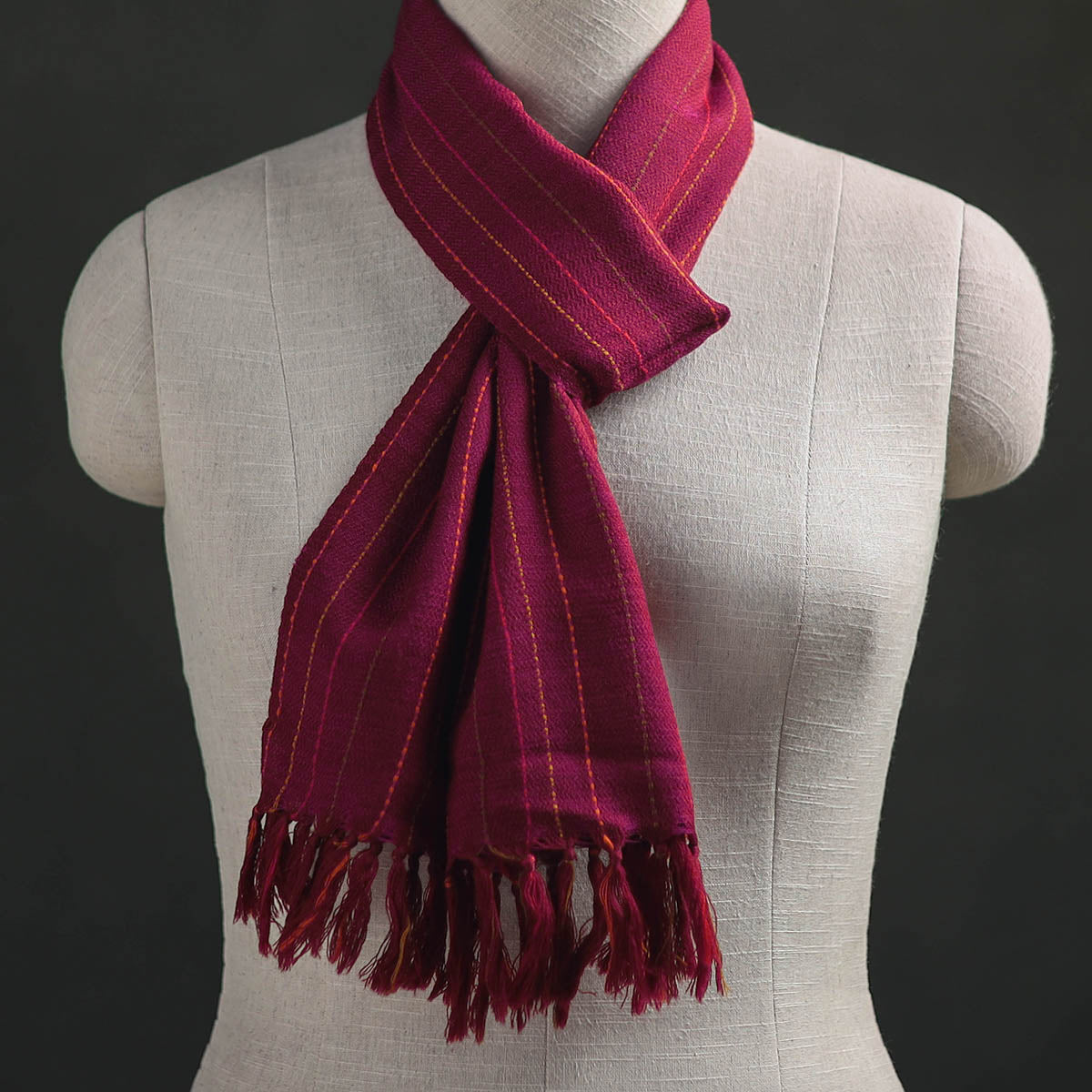 Kumaun Handwoven Pure Merino Wool Scarf 227