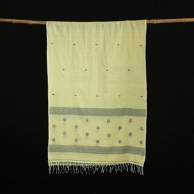 Burdwan Jamdani Handloom Cotton Stole with Tassels 14
