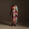 Multicolor - Bengal Hand Embroidery Patchwork Reversible Silk Kantha Dupatta 48