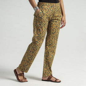 Buy Kalamkari Block Printed Cotton Elasticated Pant Online at iTokri.com