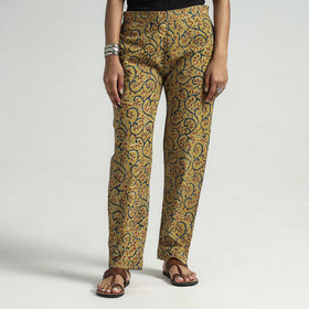 Buy Kalamkari Block Printed Cotton Elasticated Pant Online at iTokri.com