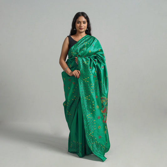 Kantha Embroidery Saree 