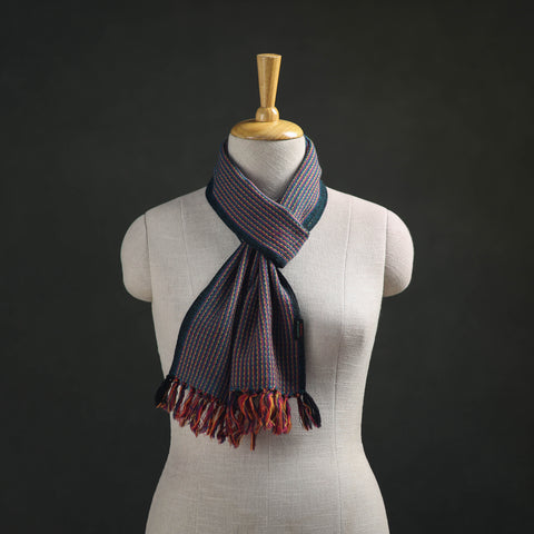 Multicolor - Kumaun Handwoven Pure Merino Wool Scarf 234